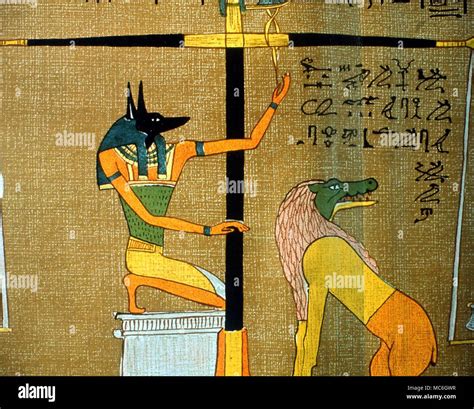 anubis weighing the heart.